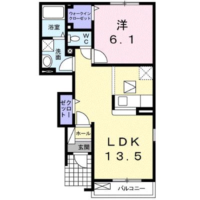 セルフィーユⅡ 104【管理NO：1-017183802-01040】 ★家具家電は申し込み後に搬入します★の物件画像