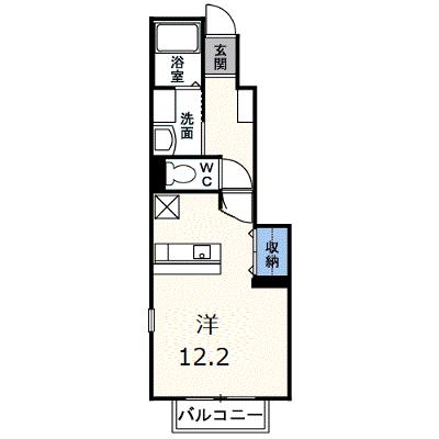 メゾン　エストＢ 102【管理NO：1-012960002-01020】 ★家具家電は申し込み後に搬入しますの物件画像