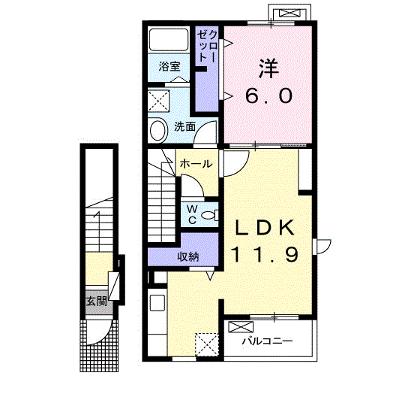 プランドール 204【管理NO：1-024406901-02040】 ★家具家電は申し込み後に搬入しますの物件画像
