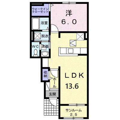 イリーデⅠ 102【管理NO：1-020972001-01020】 ★家具家電は申し込み後に搬入します★の物件画像