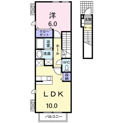 クレメント 204【管理NO：1-016619501-02040】 ★家具家電は申し込み後に搬入します★の物件画像