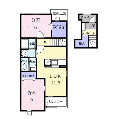 スペース　ルーメンⅡ 203【管理NO：1-015561102-02030】 ★家具家電は申し込み後に搬入します★ ★2026年08月下旬入居可能★の物件画像