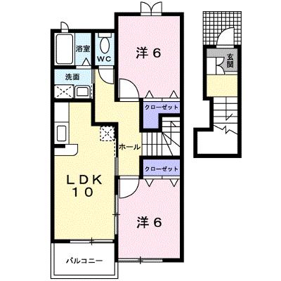 グランデ・ヒルⅡ 203【管理NO：1-015369202-02030】 ★家具家電は申し込み後に搬入します★の物件画像