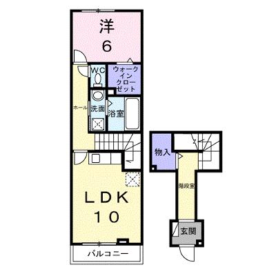 プラシードⅡ 203【管理NO：1-028630701-02030】 ★家具家電は申し込み後に搬入します 2026年10月上旬入居可能の物件画像