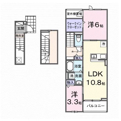 フィデールブリーゼ 303【管理NO：1-028592101-03030】 ★家具家電は申し込み後に搬入します★ ★2026年10月上旬入居可能★の物件画像