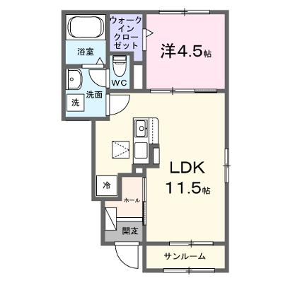 ヒカルサ熊谷肥塚Ⅱ 104【管理NO：1-028560802-01040】 ★家具家電は申し込み後に搬入しますの物件画像