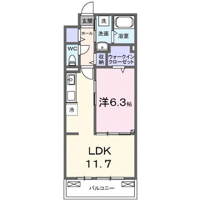 ヒカルサ熊谷久下ウエスト 203【管理NO：1-028512201-02030】 ★家具家電は申し込み後に搬入します★ ★2026年10月上旬入居可能★の物件画像