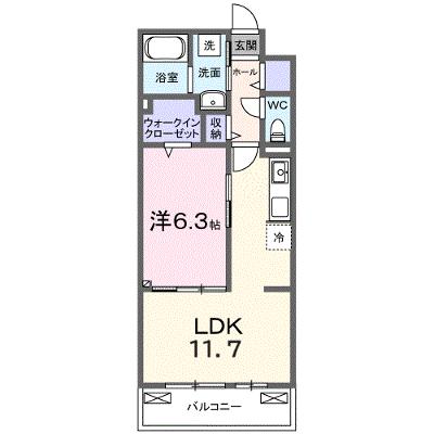 ヒカルサ熊谷久下ウエスト 202【管理NO：1-028512201-02020】 ★家具家電は申し込み後に搬入します★ ★2026年10月上旬入居可能★の物件画像