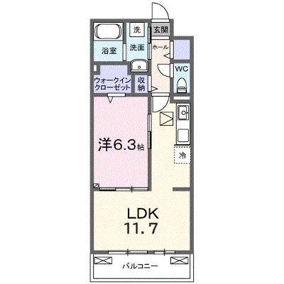 ヒカルサ熊谷久下ウエスト 102【管理NO：1-028512201-01020】 ★家具家電は申し込み後に搬入します★ ★2026年10月上旬入居可能★の物件画像