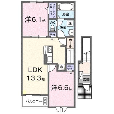 ベル　ヴィラージュ　Ｂ 202【管理NO：1-028462402-02020】 ★家具家電は申し込み後に搬入します★の物件画像