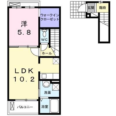 ベル　ルミエール 203【管理NO：1-018655001-02030】 ★家具家電は申し込み後に搬入しますの物件画像