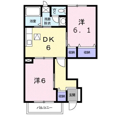 メゾン・ジョリ 102【管理NO：1-011534501-01020】 ★家具家電は申し込み後に搬入します★の物件画像