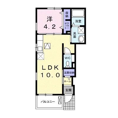 プラシードＡ 101【管理NO：1-021847901-01010】 ★家具家電は申し込み後に搬入します 2026年08月上旬入居可能の物件画像