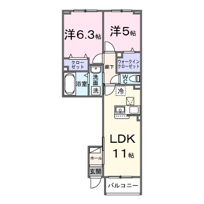 ア　コート　デ　パルク 104【管理NO：1-028620201-01040】 ★家具家電は申し込み後に搬入します★ ★2026年10月上旬入居可能★の物件画像