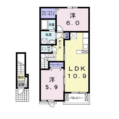 アルモニー大成 203【管理NO：1-021847801-02030】 ★家具家電は申し込み後に搬入します 2026年07月下旬入居可能の物件画像