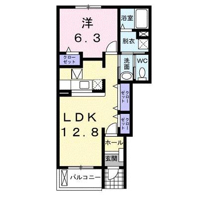 ギラソールＡ 103【管理NO：1-014567801-01030】 ★家具家電は申し込み後に搬入しますの物件画像