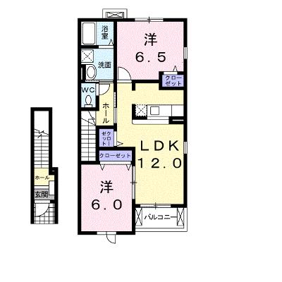 プリエールＣ 203【管理NO：1-013430501-02030】 ★家具家電は申し込み後に搬入しますの物件画像
