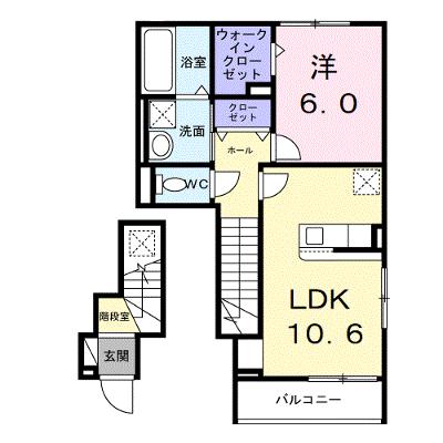 プロムナード・Ｋ 202【管理NO：1-028621401-02020】 ★家具家電は申し込み後に搬入します★の物件画像