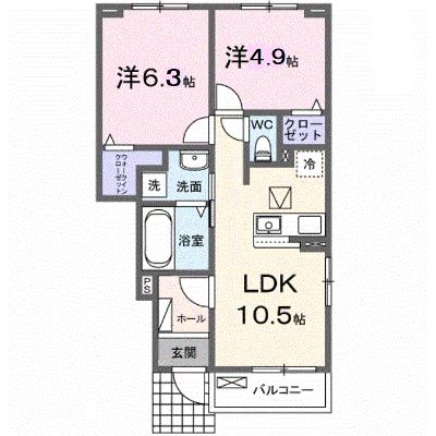 セナ 103【管理NO：1-028337901-01030】 ★家具家電は申し込み後に搬入します 2026年09月上旬入居可能の物件画像