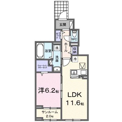 ネオ・ルピア 104【管理NO：1-028122201-01040】 ★家具家電は申し込み後に搬入します★ ★2026年10月上旬入居可能★の物件画像