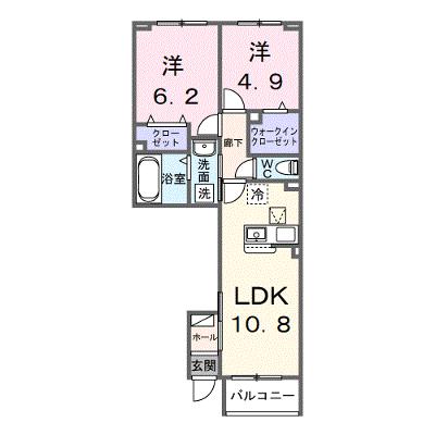 ベル　ソーレ　メゾン 104【管理NO：1-028414601-01040】 ★家具家電は申し込み後に搬入します★の物件画像