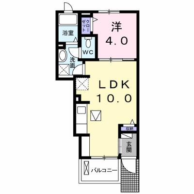 クリッター　カントリー 102【管理NO：1-021677601-01020】 ★家具家電は申し込み後に搬入します 2026年08月上旬入居可能の物件画像