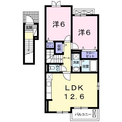 フローリッシュ 201【管理NO：1-018079201-02010】 ★家具家電は申し込み後に搬入します 2026年08月上旬入居可能の物件画像