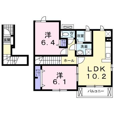 ベルナティオⅡ 201【管理NO：1-014378302-02010】 ★家具家電は申し込み後に搬入します★の物件画像