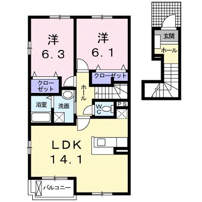 サンパティーク　アビテ　Ⅰ 204【管理NO：1-013777801-02040】 ★家具家電は申し込み後に搬入します 2026年10月中旬入居可能の物件画像