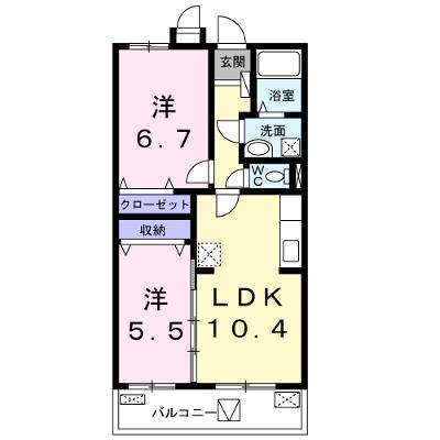 フレール与野本町六番館 101【管理NO：1-016466301-01010】 ★家具家電は申し込み後に搬入します 2026年08月上旬入居可能の物件画像