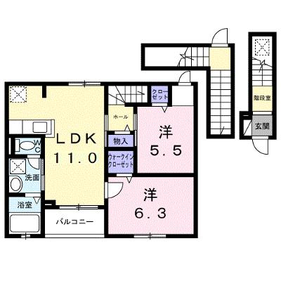 カーサ・ヴェルデ 302【管理NO：1-028652201-03020】 ★家具家電は申し込み後に搬入します★の物件画像