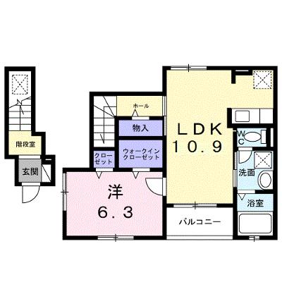 カーサ・ヴェルデ 201【管理NO：1-028652201-02010】 ★家具家電は申し込み後に搬入します★の物件画像