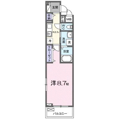 ヒカルサさいたま宮原 205【管理NO：1-028587501-02050】 ★家具家電は申し込み後に搬入しますの物件画像
