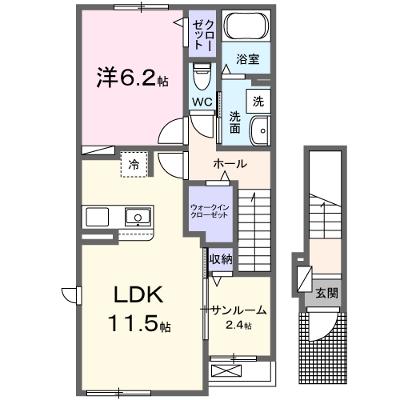 ベルグレイス 201【管理NO：1-028469201-02010】 ★家具家電は申し込み後に搬入します★ ★2026年09月上旬入居可能★の物件画像