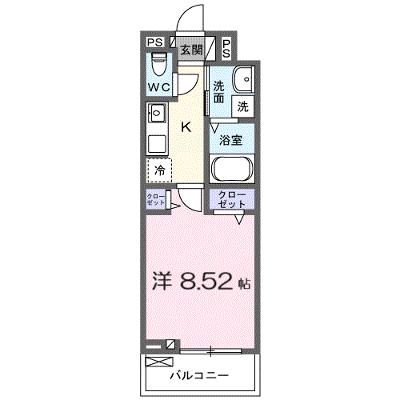 ル・ボワ 302【管理NO：1-028228101-03020】 ★家具家電は申し込み後に搬入しますの物件画像