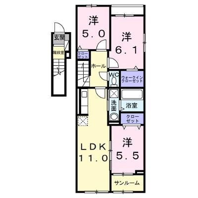 エリオス 201【管理NO：1-028224801-02010】 ★家具家電は申し込み後に搬入します★ ★2026年09月上旬入居可能★の物件画像