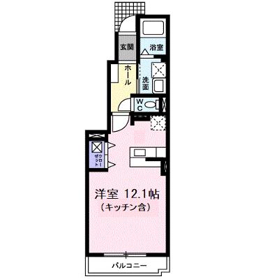 カーサ・フィオレ 102【管理NO：1-014657701-01020】 2026年07月下旬入居可能の物件画像