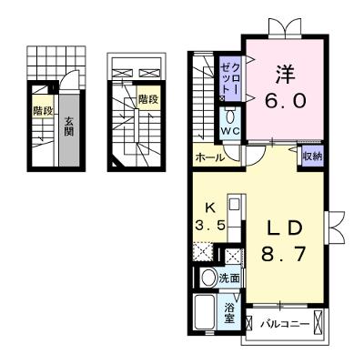 ブローテ　飛鳥 301【管理NO：1-019479201-03010】 ★家具家電は申し込み後に搬入します 2026年09月中旬入居可能の物件画像
