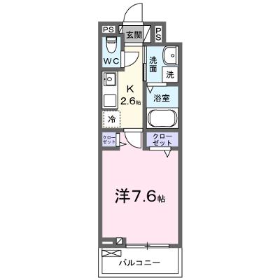 メゾンド　トレーフル 302【管理NO：1-028216801-03020】 ★家具家電は申し込み後に搬入します 2026年10月上旬入居可能の物件画像