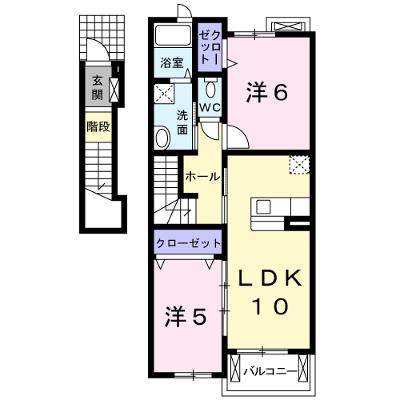 ブリッサトーレⅡ 203【管理NO：1-016230201-02030】 ★家具家電は申し込み後に搬入します★の物件画像