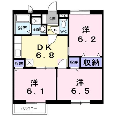 さくらんぼハイツ 103【管理NO：1-006711801-01030】 ★家具家電は申し込み後に搬入します★の物件画像