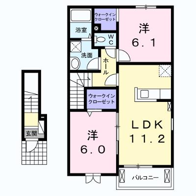 サニープラシードⅤ 204【管理NO：1-019785901-02040】 ★家具家電は申し込み後に搬入します★の物件画像