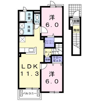 メゾン・ド・エレガンⅡ 203【管理NO：1-019178202-02030】 ★家具家電は申し込み後に搬入します★の物件画像