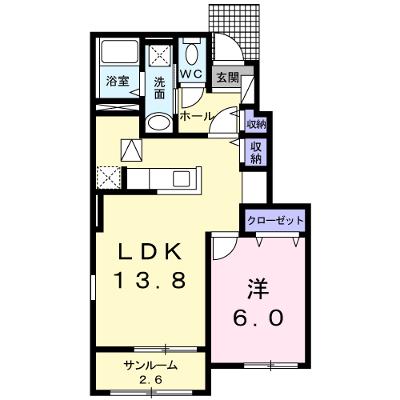 カーサ　フェリーチェⅡ 102【管理NO：1-018541702-01020】 ★家具家電は申し込み後に搬入します★の物件画像