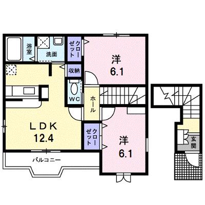 メゾンソレイユⅡ 201【管理NO：1-013372802-02010】 ★家具家電は申し込み後に搬入します★ ★2026年08月中旬入居可能★の物件画像