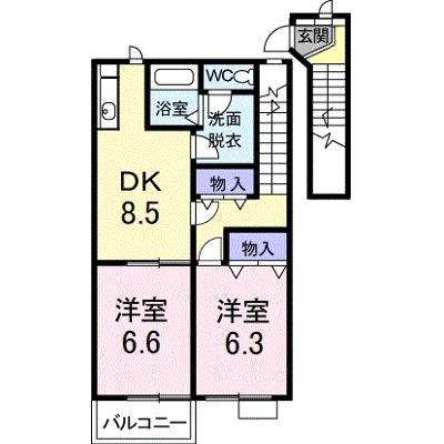 レジダンス・ヴィオレットⅡ 202【管理NO：1-011238301-02020】 ★家具家電は申し込み後に搬入します★の物件画像