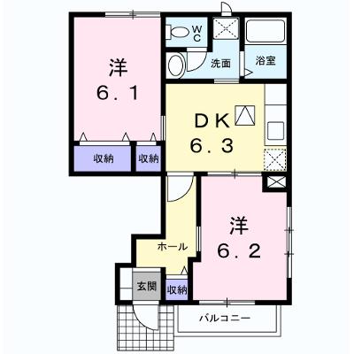 アンソレイエⅠ 102【管理NO：1-010630701-01020】 ★家具家電は申し込み後に搬入します★の物件画像