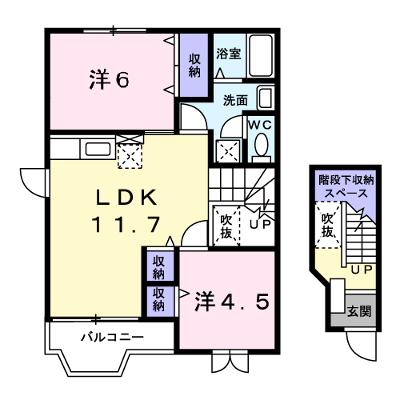 グリーンヒルズＩ 201【管理NO：1-010126101-02010】 ★家具家電は申し込み後に搬入します★の物件画像