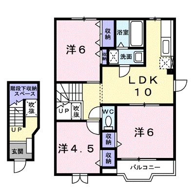 ベルウッド　３８１　Ｂ 203【管理NO：1-010043702-02030】 ★家具家電は申し込み後に搬入します★の物件画像