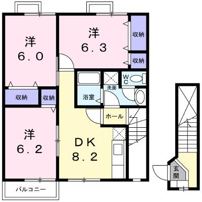 モーニング・グローリー 202【管理NO：1-007943901-02020】 ★家具家電は申し込み後に搬入します★の物件画像